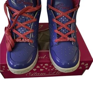 Pastry Blue and Pink High-Top Sneakers